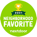 2021 Nextdoor Neighborhood Favorite award badge