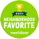 2021 Nextdoor Neighborhood Favorite award badge