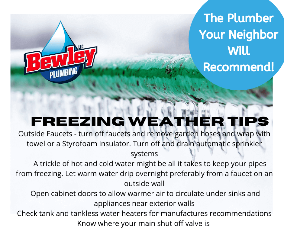 Freezing weather tips