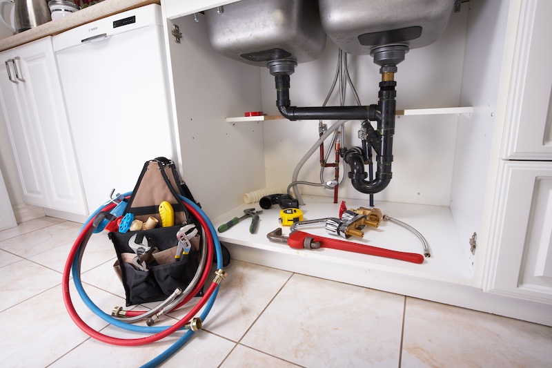 under sink kitchen